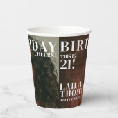 カスタム誕生日パーティー雑誌カバー応援 紙コップ (左)