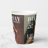 カスタム誕生日パーティー雑誌カバー応援 紙コップ (右)