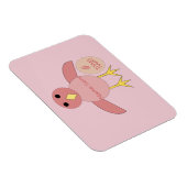 カスタム誕生日ピンクの女の子のシック磁石 マグネット (右側)