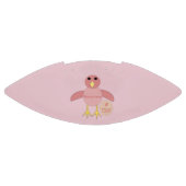 カスタム誕生日ピンク女子ヒックフットボール アメリカンフットボール (パネル)