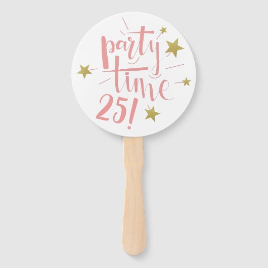 カスタム誕生日ファン顔 ハンドファン (裏面)