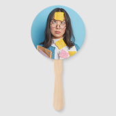 カスタム誕生日ファン顔 ハンドファン (正面)