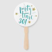 カスタム誕生日ファン顔 ハンドファン (裏面)