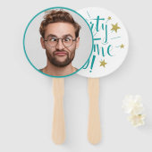 カスタム誕生日ファン顔 ハンドファン (正面&裏面)