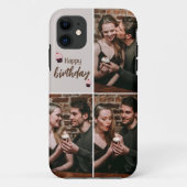 カスタム誕生日フォトCollage iPhoneケース Case-Mate iPhoneケース (裏面)