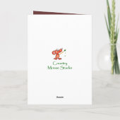 カスタム誕生日フクロウと態度鳥のユーモア カード (裏面)