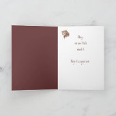 カスタム誕生日フクロウと態度鳥のユーモア カード (内部)