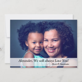 カスタム誕生日写真の個人用設定 カード