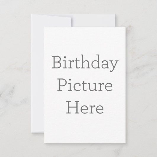 8.9cm x 12.7cmフラットサンキューカード (正面)