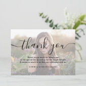 カスタム誕生日写真感謝メッセージ サンキューカード (スタンド正面)