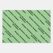 カスタム誕生日名 ラッピングペーパーシート (正面2)