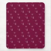 カスタム誕生日威厳がある用の誕生の花のギフト マウスパッド (正面)