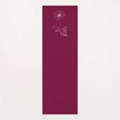 カスタム誕生日威厳がある用の誕生の花のギフト ヨガマット (正面)