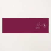 カスタム誕生日威厳がある用の誕生の花のギフト ヨガマット (正面(横))