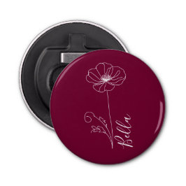 カスタム誕生日威厳がある用の誕生の花のギフト 栓抜き