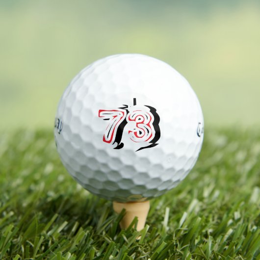 カスタム誕生日年のゴルフボールギフトセット ゴルフボール (インサイチュ 木)