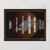 カスタム誕生日幽霊ハローウィンパーティお祝い ポストカード (裏面)