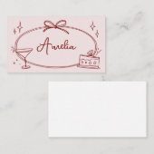 カスタム誕生日座席表 プレイスカード (正面/裏面)