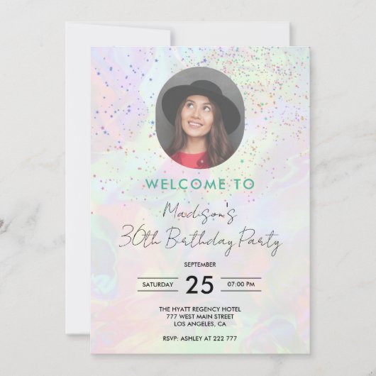 カスタム誕生日招待状 招待状 (正面)