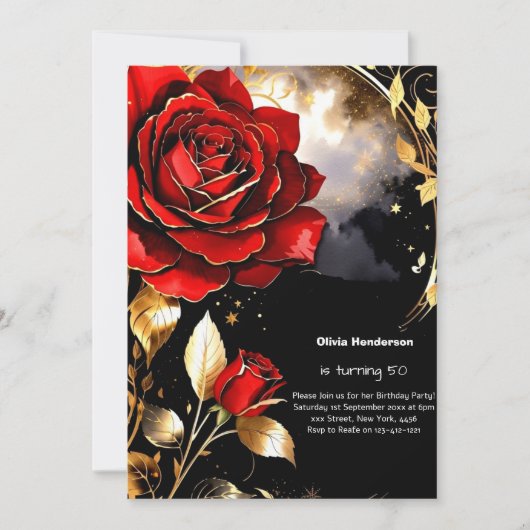 カスタム誕生日招待状 招待状 (正面)