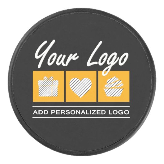 カスタム誕生日男性へ彼の父の夫 アイスホッケーパック (正面)