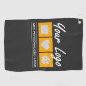 カスタム誕生日男性へ彼の父の夫 ゴルフタオル (横)