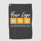 カスタム誕生日男性へ彼の父の夫 ゴルフタオル (正面)