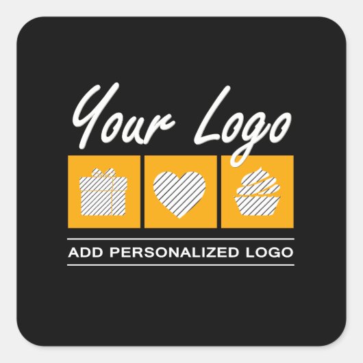 カスタム誕生日男性へ彼の父の夫 スクエアシール (正面)