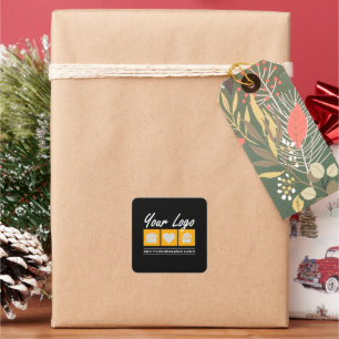 カスタム誕生日男性へ彼の父の夫 スクエアシール