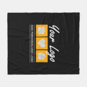 カスタム誕生日男性へ彼の父の夫 フリースブランケット (正面(横))