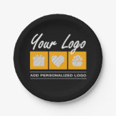 カスタム誕生日男性へ彼の父の夫 ペーパープレート (正面)