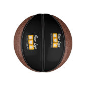 カスタム誕生日男性へ彼の父の夫 ミニバスケットボール (縦)