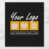 カスタム誕生日男性へ彼の父の夫 ワインラベル (シングルラベル)