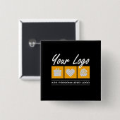 カスタム誕生日男性へ彼の父の夫 缶バッジ (正面&裏面)