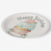 カスタム誕生日紙プレート ペーパープレート (アングル)