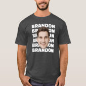 カスタム誕生日顔パーソナライズされたパーティー写真 Tシャツ (正面)