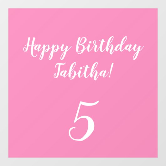 カスタム誕生日 ウィンドウサイン (シート)