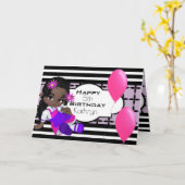 カスタム誕生日 カード (黄色い花)