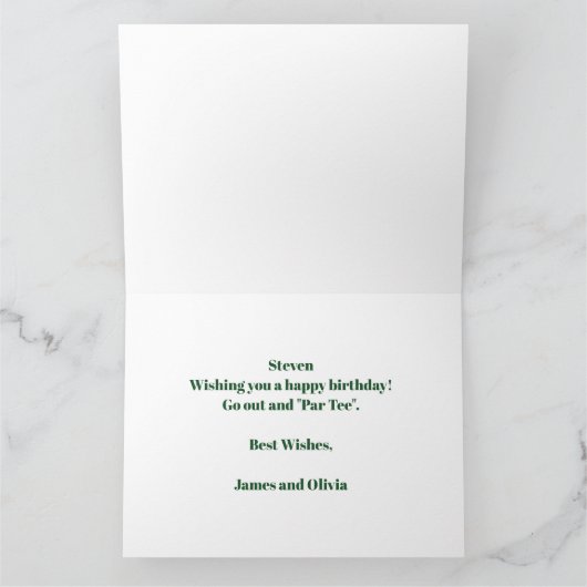 カスタム誕生日 カード (内部)