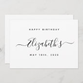 カスタム誕生日 シーズンカード (正面/裏面)