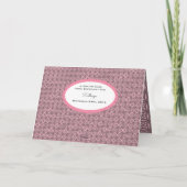 カスタム誕生日(レース&写真付き) カード (裏面)