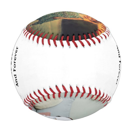 カスタム誕生日/父の日の野球のパパ 野球ボール (正面)