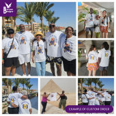 カスタム誕生祝いマッチング家族の写真 Tシャツ