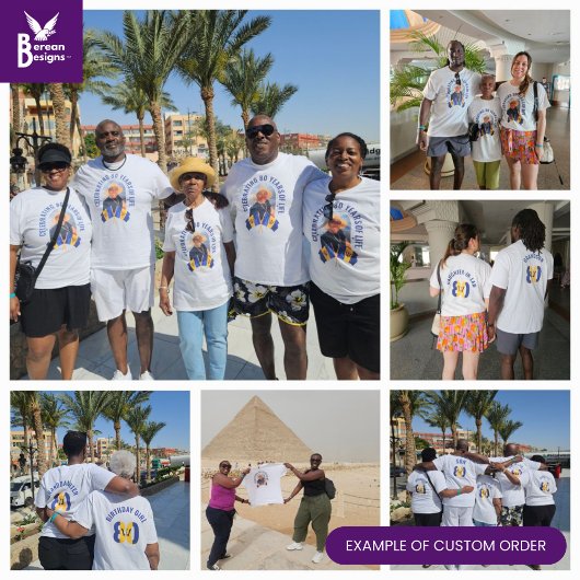 カスタム誕生祝いマッチング家族の写真 Tシャツ