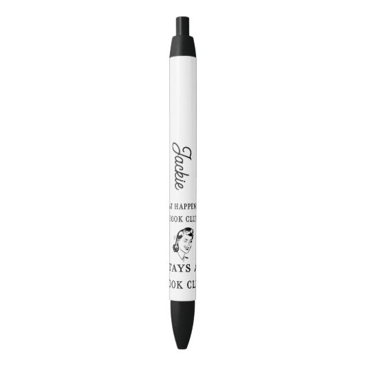 カスタム読おもしろいの読書会 黒ボールペン (正面縦)