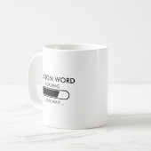 カスタム読みおもしろい込み中お待ちください コーヒーマグカップ (正面左)