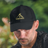 カスタム請負業者会社名金ゴールド建築 刺繍入りキャップ