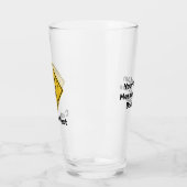 カスタム警告ダイアモンド標識 タンブラーグラス (左)