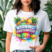 カスタム警告ドリンク買パッケージクルーズ Tシャツ