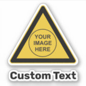 カスタム警告三角形 シール (正面)
